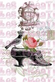 Chaussure rose et oiseau - A4