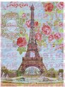 Tour Eiffel et roses - A5